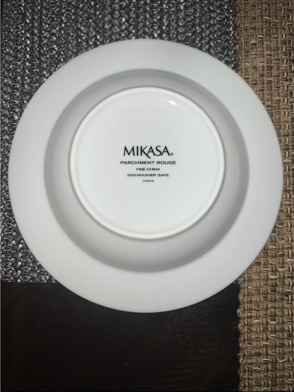 Mikasa Parchment Rouche Gold Scrollwork Fine China Soup Plates. 8.5 inches